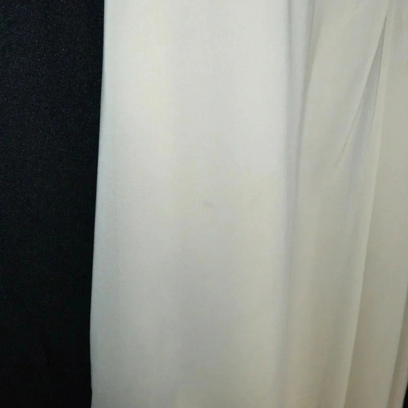 Kanali K Beige Chiffon Bridesmaid Prom Formal - Picture 5 of 9